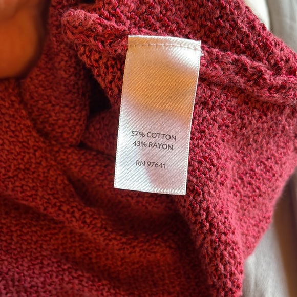 J Jill berry square neck elbow length sleeve sweater - Picture 4 of 4